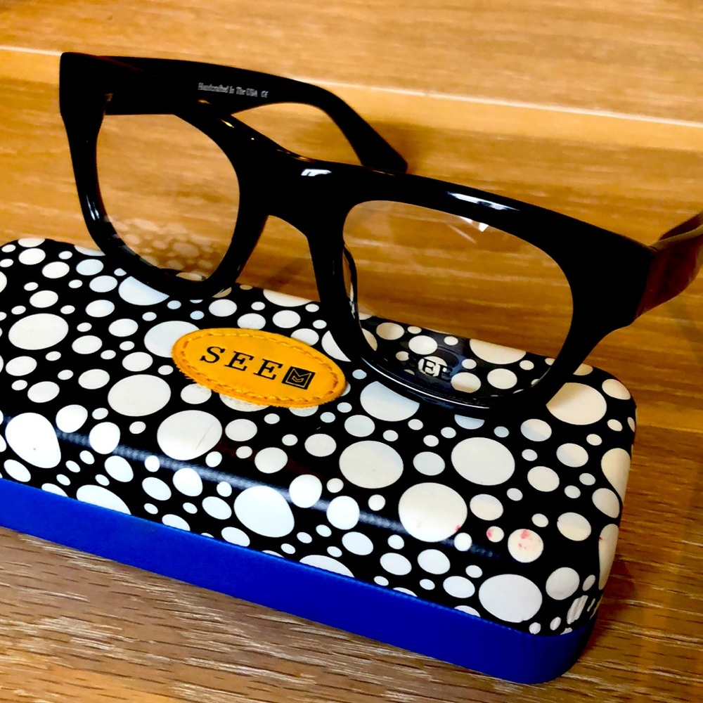 New See Eyewear Chunky Glossy Black Frame